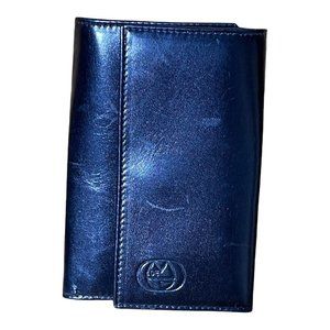 Black Leather Key Case Wallet Made in Italy